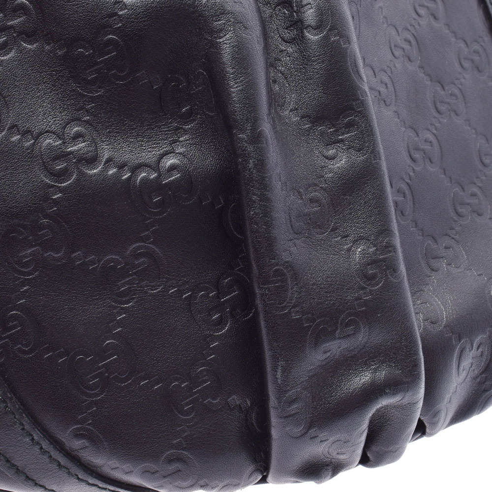 Gucci Black Leather Shoulder ssima Bag - Picture 9 of 11